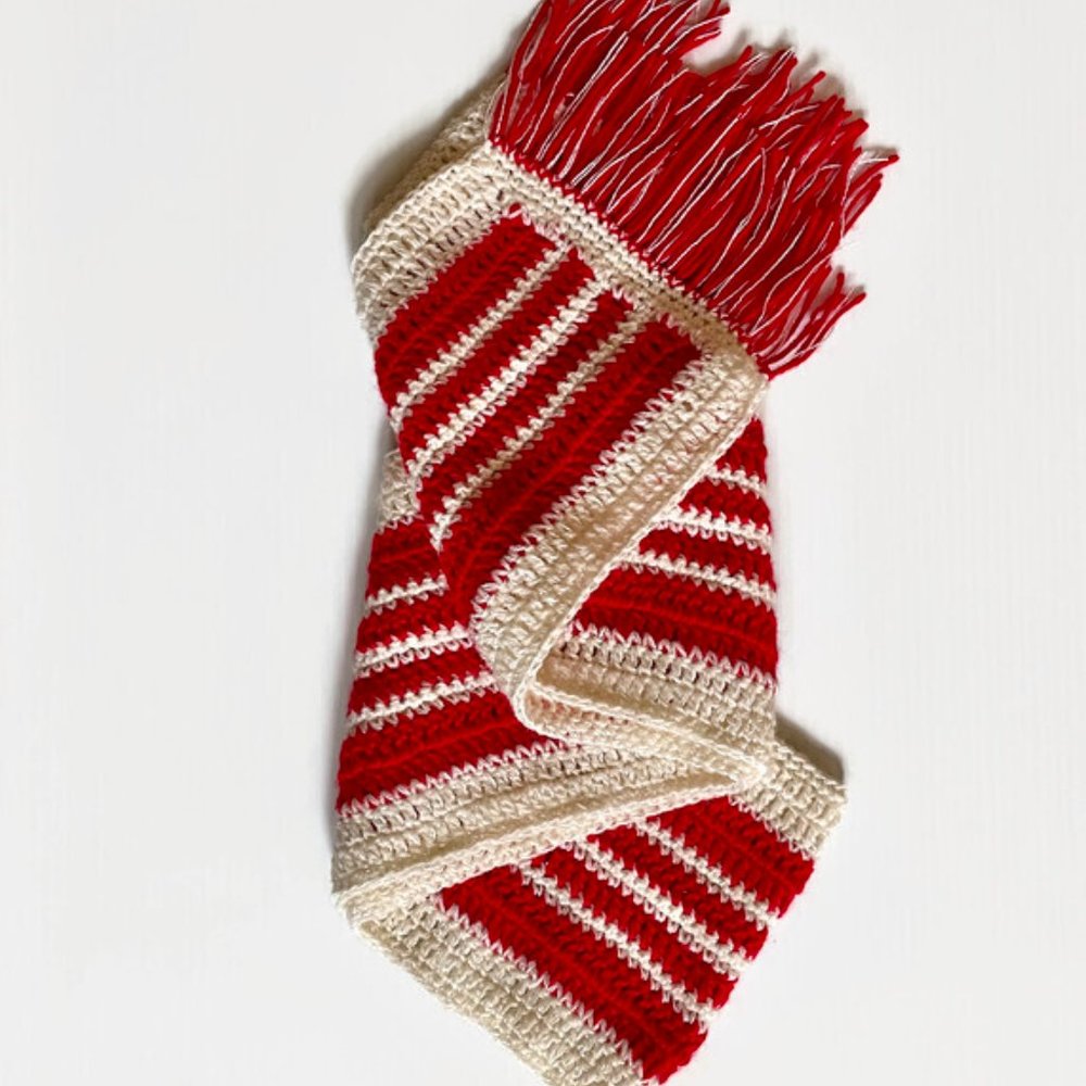 Crochet soft and unique scarf, Handmade scarf